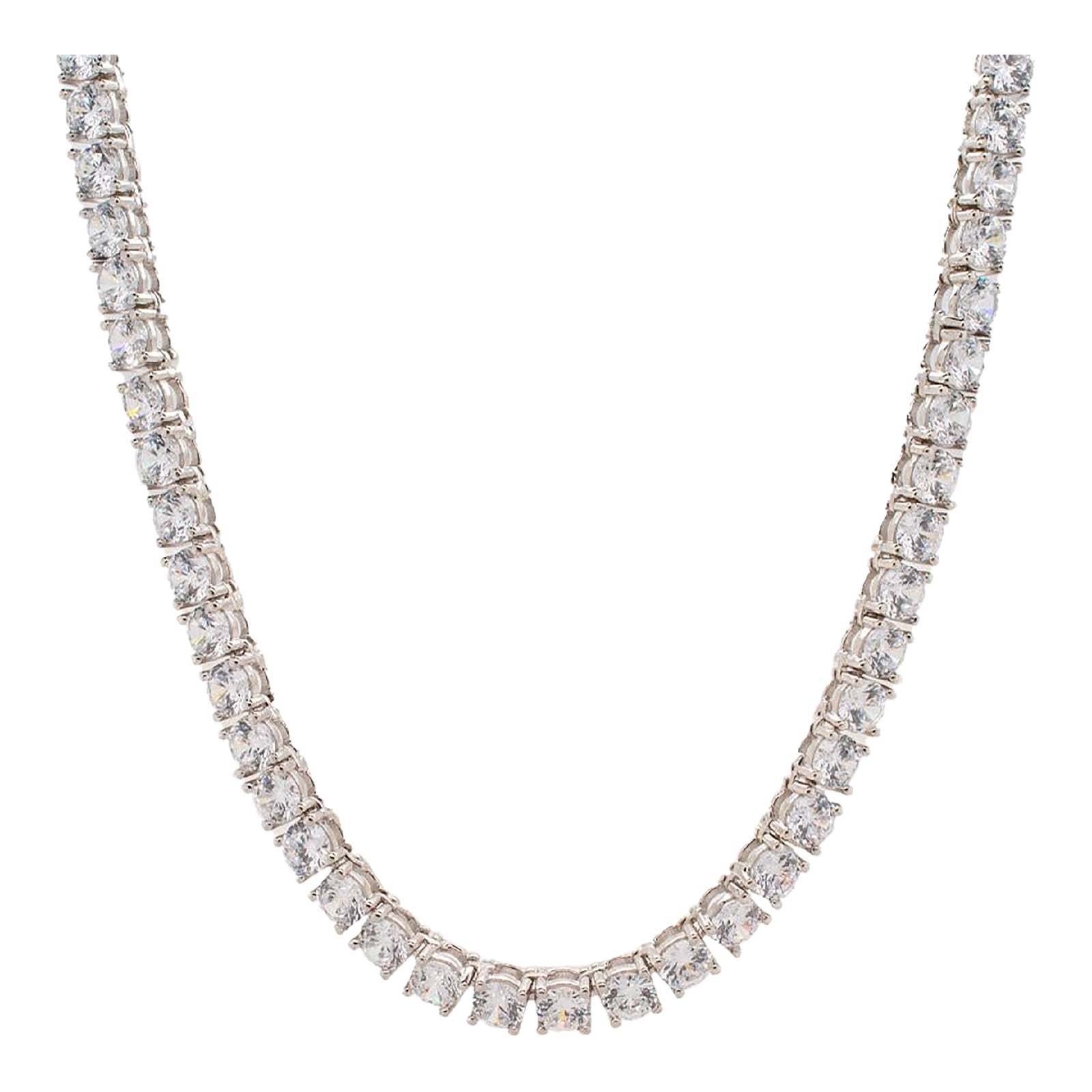 Silver Tennis Necklace main image 1