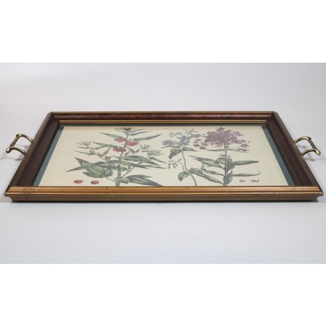 Vintage Botanical Print Tray With Handles For Sale In Tulsa - Image 6 of 12