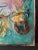 Textile 1980s Postmodern Textile Multimedia Original Framed Painting For Sale - Image 7 of 10
