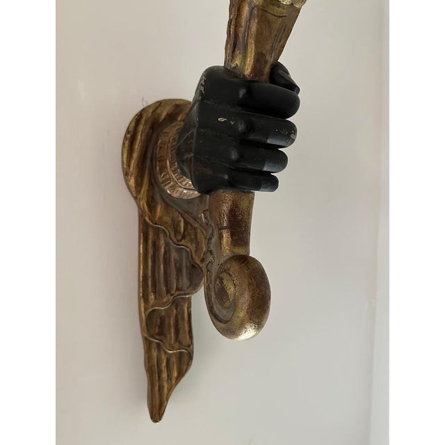 Large French Gilt Torchiere Hand Wall Lights, Set of 2 For Sale - Image 11 of 15