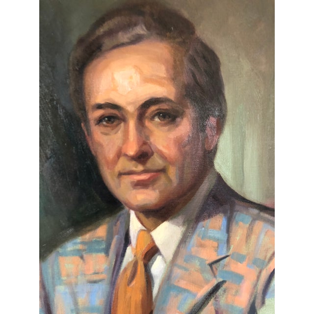 Mid Century Stanley Gordon Oil Portrait Chairish