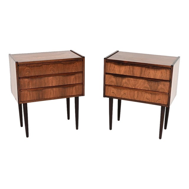 Vintage Danish Bedside Chests, 1960, Set of 2 For Sale