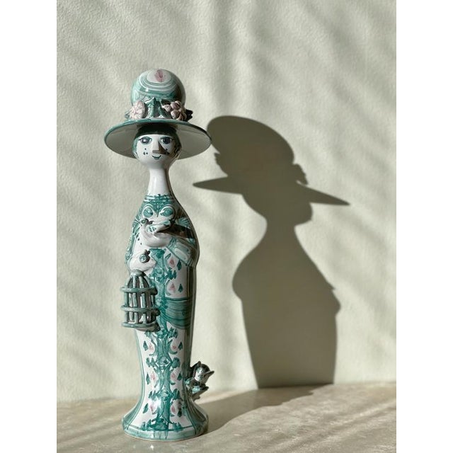 1980s Green Figurine by Björn Wiinblad, 1980s For Sale - Image 5 of 5