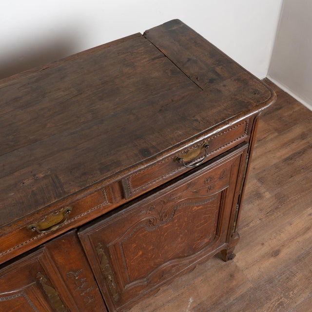 19th Century French Oak Sideboard Buffet For Sale - Image 6 of 12