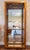 Vintage-Style Tall Oak Curio Display Cabinet W/ Illuminated Glass Shelves, Magnetic Doors & Antique Brass Knobs For Sale - Image 6 of 18