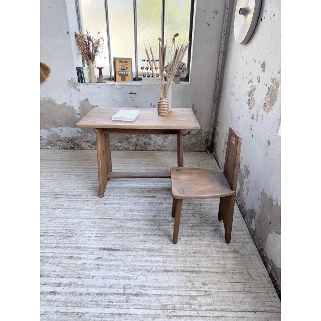 1950s Brutalist Office Chair and Desk, 1950s, Set of 2 For Sale - Image 5 of 18