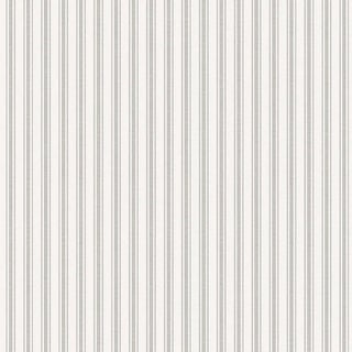 Boråstapeter Aspö Stripe Wallpaper In Stone For Sale
