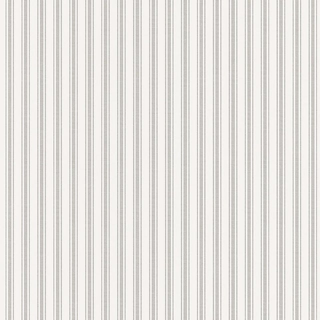 Boråstapeter Aspö Stripe Wallpaper In Stone For Sale