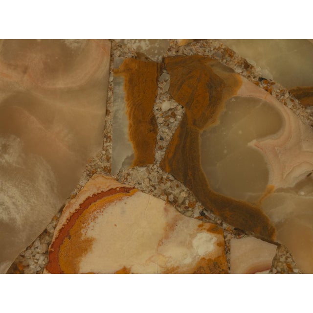 Gemstone Onyx Coffee Table, 1960s For Sale - Image 7 of 8