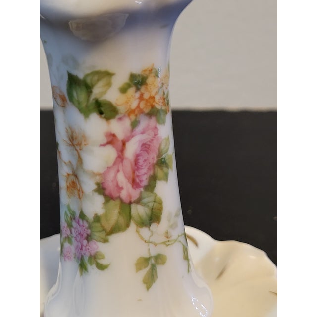 Ceramic Vintage Austrian Porcelain Hatpin Holder For Sale - Image 7 of 13
