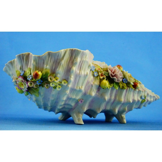 Antique Shell-Shaped Porcelain Centrepiece from C.G Schierholz & Sohn Manufactory of Plaue, Germany, 1800s For Sale - Image 14 of 18