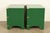 Drexel Heritage Mid-Century Hollywood Regency Campaign Green Lacquered Nightstands | Pair For Sale - Image 11 of 13