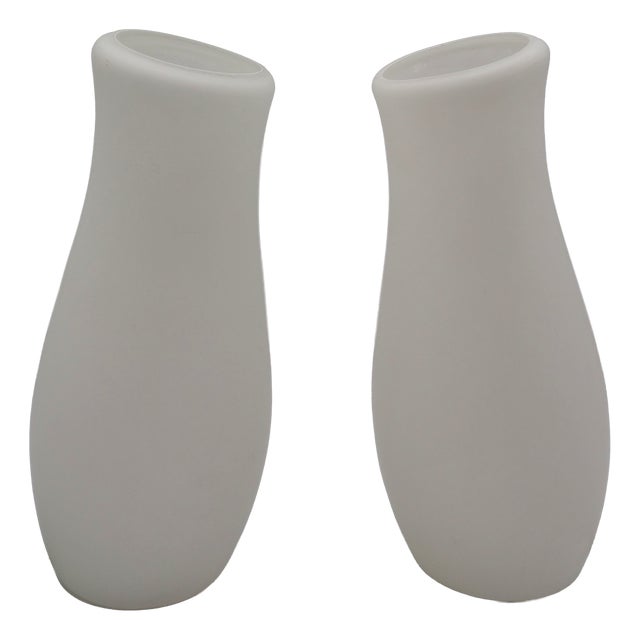 Mylonit Frosted Glass Table Lamps by Kristin Leibel & Kristian Andrèason for Ikea, 1990s, Set of 2 For Sale