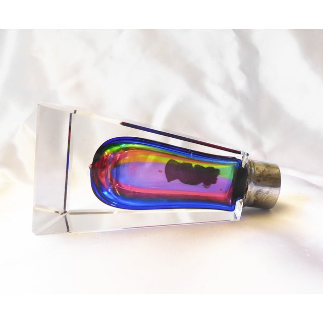 Contemporary Imperlux Multi Color Crystal Perfume Bottle For Sale - Image 3 of 5