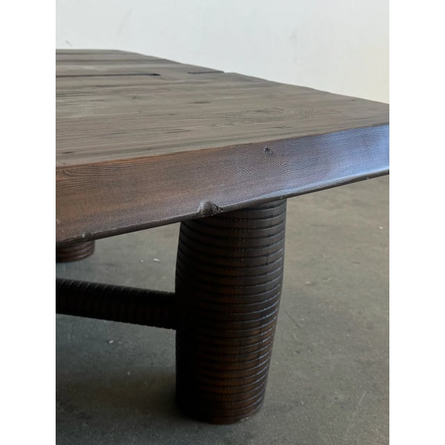 Contemporary Coffee Table in Reclaimed Pine For Sale - Image 9 of 10