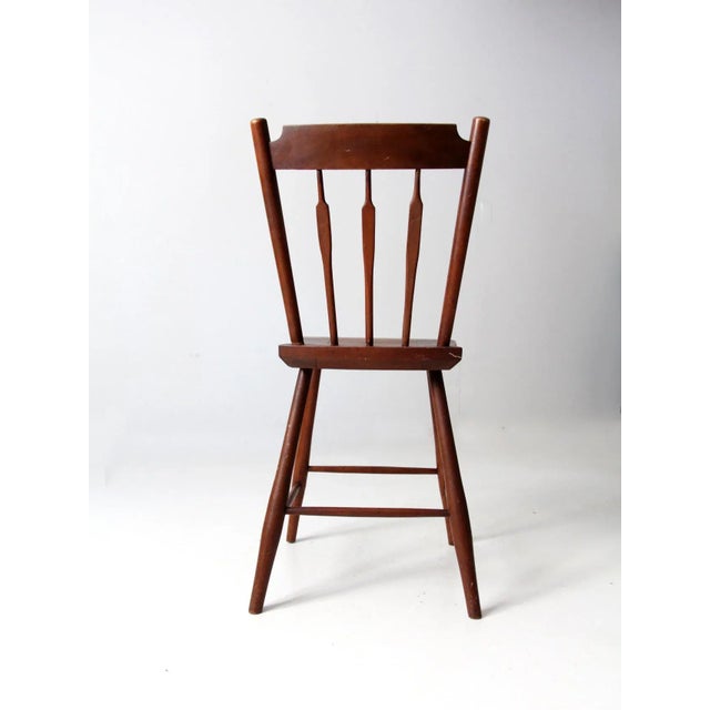 Antique Wooden Accent Chair For Sale - Image 10 of 12