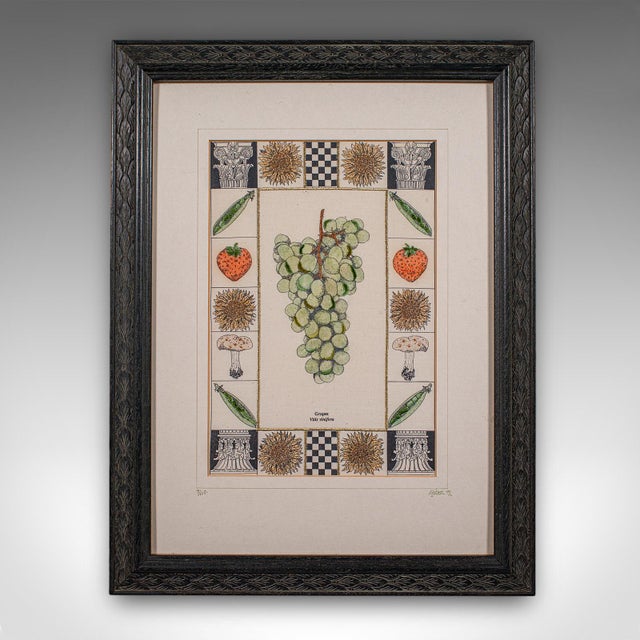 Glass Set of 4 Vintage Embroidery Panels, English, Hand Finished, Limited Edition, Art For Sale - Image 7 of 12