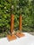 Mid-Century Modern Architectural Walnut and Brass Table Lamps, Pair For Sale - Image 4 of 12