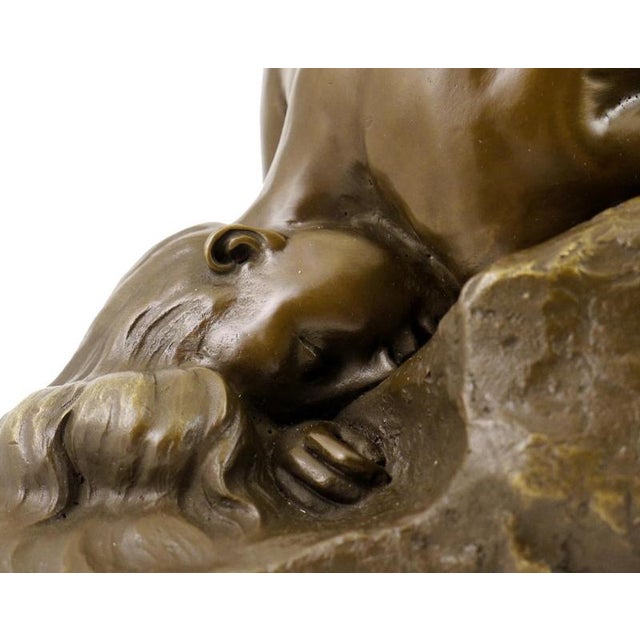 Brown Modern Brown Patinated Sculpture, 20th Century, Bronze For Sale - Image 8 of 10