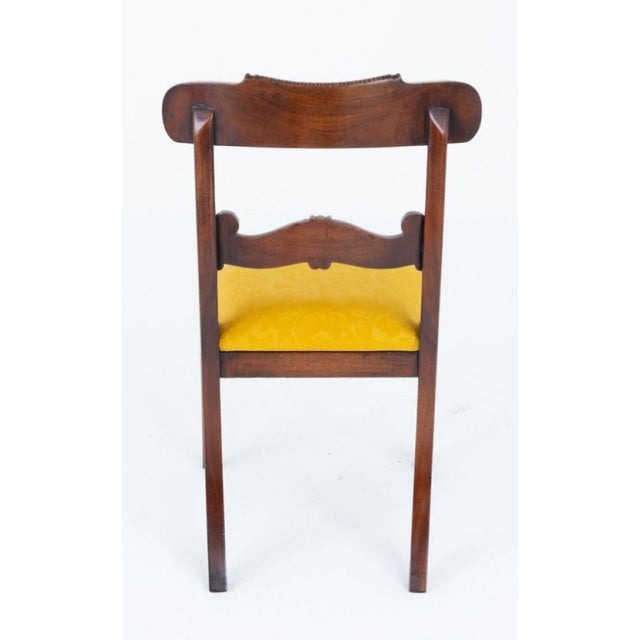 Regency Dining Chairs in Mahogany, 1920s, Set of 10 For Sale - Image 4 of 8