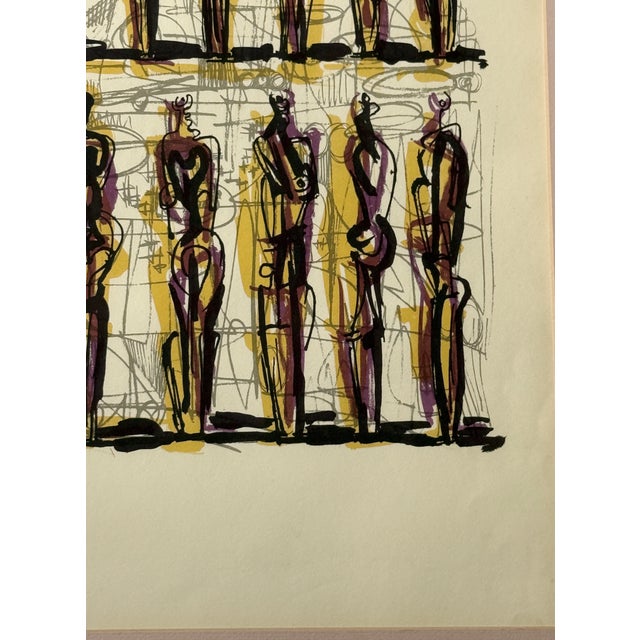 Henry Moore (British 1898-1986) Thirteen Standing Figures Lithograph Print, 1958 For Sale In Philadelphia - Image 6 of 11