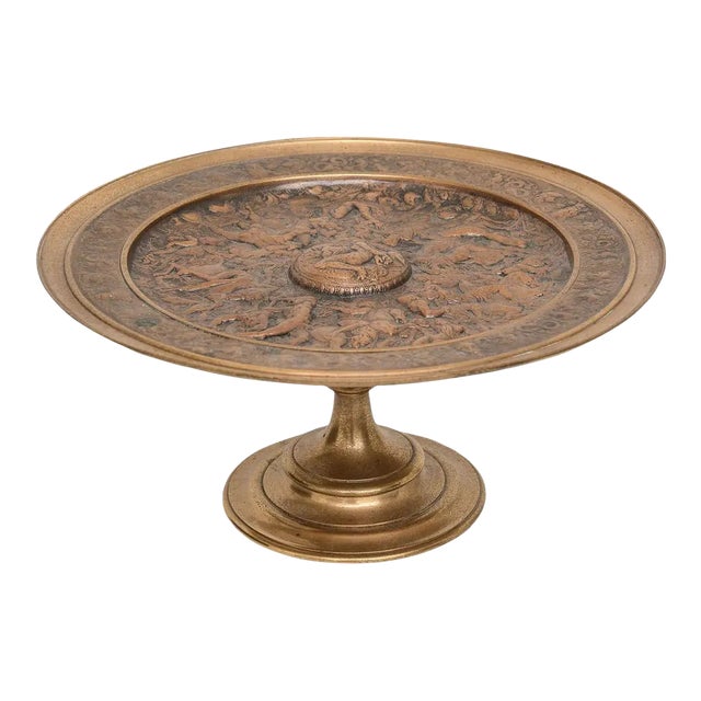 Antique Tazza Grand Tour Amazonian Battle Scene Bronze For Sale
