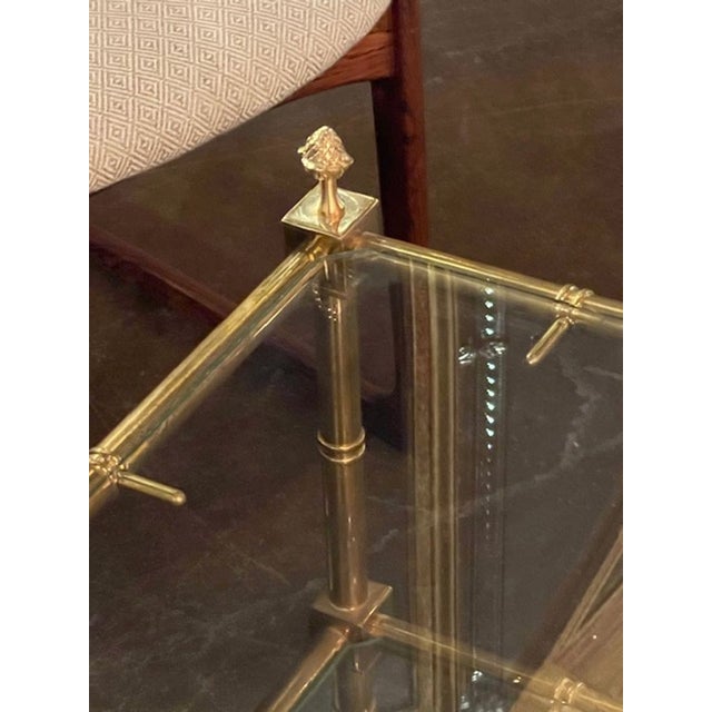 Italian Gilt Brass Coffee Table For Sale In Dallas - Image 6 of 9