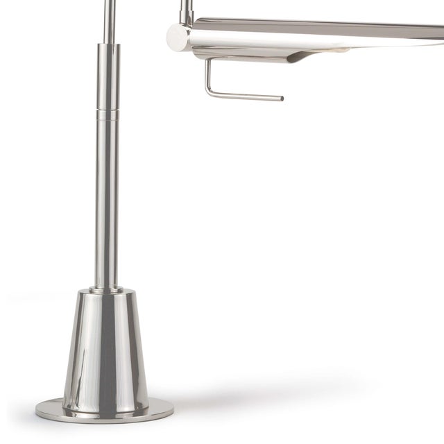 Traditional Regina Andrew Raven Task Lamp in Polished Nickel For Sale - Image 3 of 5