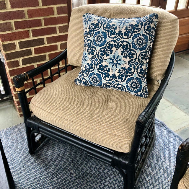 Vintage Painted Rattan Porch Chairs a Pair Chairish