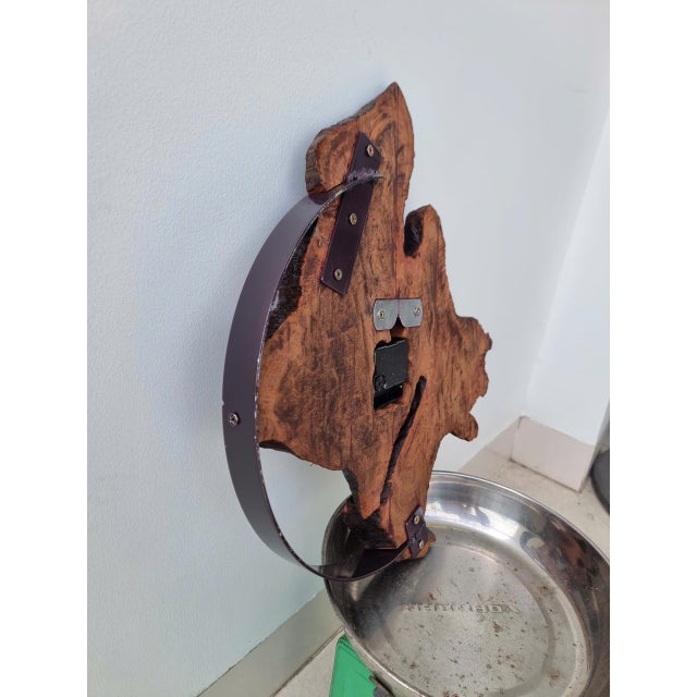 Moonlight Reverie – One-of-a-Kind Handcrafted Driftwood Wall Clock Sculpture For Sale - Image 15 of 18