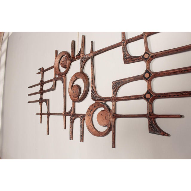 Brutalist Wall Relief, 1970s For Sale - Image 9 of 13