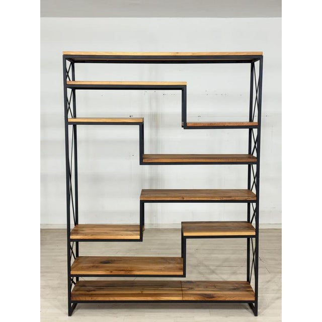 Mid-Century Modern Bookcase in Wood For Sale - Image 10 of 12