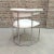 Mid 20th Century 1970's Chrome & White Naugahyde Faux Bamboo Barrel Lounge Chair For Sale - Image 5 of 8