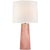 Barbara Barry for Visual Comfort Signature Danube Medium Table Lamp in Rosewater with Linen Shade For Sale