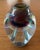 Vintage faceted art glass vase by the highly collectible American studio glass artist Jon Kuhn (b.1949). Jon Kuhn is...