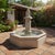 Large French Style Octagonal Carved Limestone Garden Fountain With Pinecone Finial For Sale In West Palm - Image 6 of 7