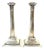 Pair of Sheffield Plated Corinthian Column Candlesticks Attributed to Elkington For Sale