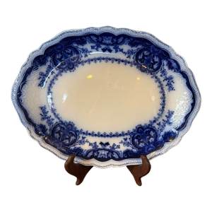 Late 19th Century Flow Blue Johnson Brothers Platter