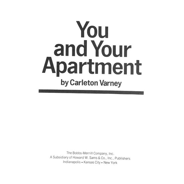 "You and Your Apartment" 1967 Varney, Carleton (Inscribed) For Sale - Image 4 of 12