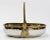 Vintage Hammered Silver Bowl With Brass Rope Handle For Sale - Image 4 of 10