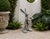 Metal Vintage Cast Iron Leaping Boxing Hare Garden Statue For Sale - Image 7 of 12