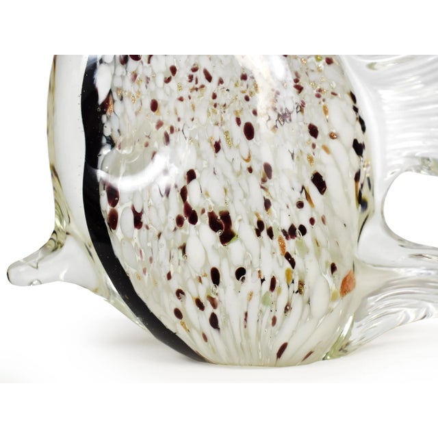 Modern Vintage Large Hand-Blown Glass Art Fish Figurine For Sale - Image 3 of 7