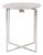 Raw Silver Spiral Top Accent Table For Sale