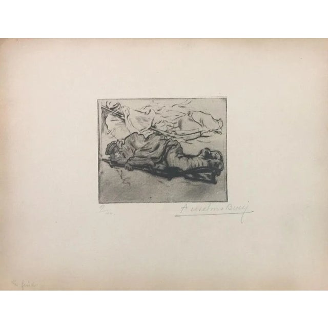 Image dimensions: 11.5 x 14 cm. Hand signed. Edition of 100 prints on Hollande paper. From the collection: “Croquis du...