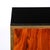 Wood Pair of Art Deco Walnut Pedestals With Brass Detailing & Vitrolite Inset Top For Sale - Image 7 of 16
