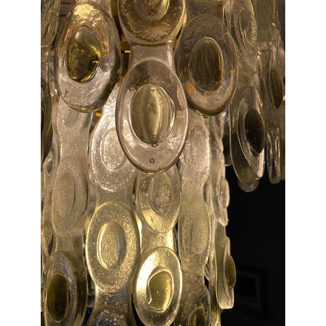 Italian Murano Glass Chandelier, 1970s For Sale - Image 4 of 13