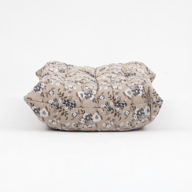 Togo Pouf and 2-Seater Sofa in Pattern by Michel Ducaroy for Ligne Roset, Set of 2 For Sale - Image 13 of 15