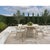 The Lucia Olefin Fabric Outdoor Dining Chair combines solid teak construction with tightly woven synthetic wicker for...