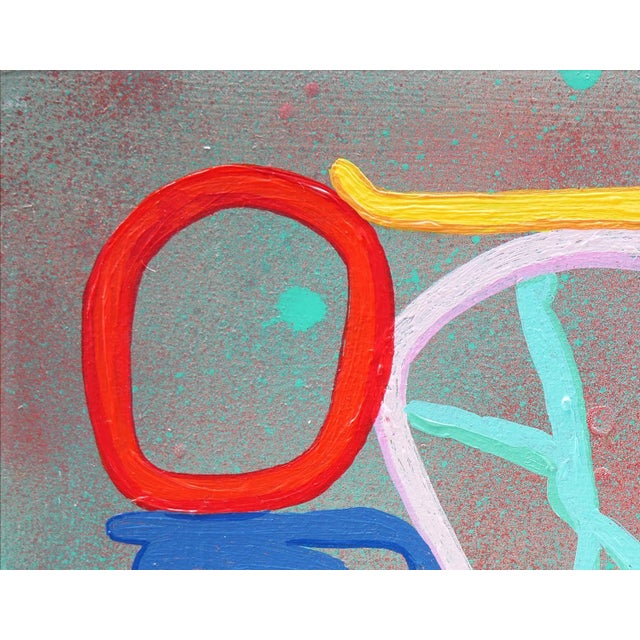 Peter Healy "Standing Ovation" Blue, Pink, Red, and Gray Abstract Contemporary Painting, 2022 For Sale In Houston - Image 6 of 12