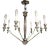Mid 20th Century French Eight Arm Cast Detailed Nickeled Bronze Chandelier, G.Capon For Sale